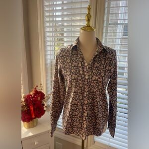 Chaps Men's Purple Floral Button Down Shirt